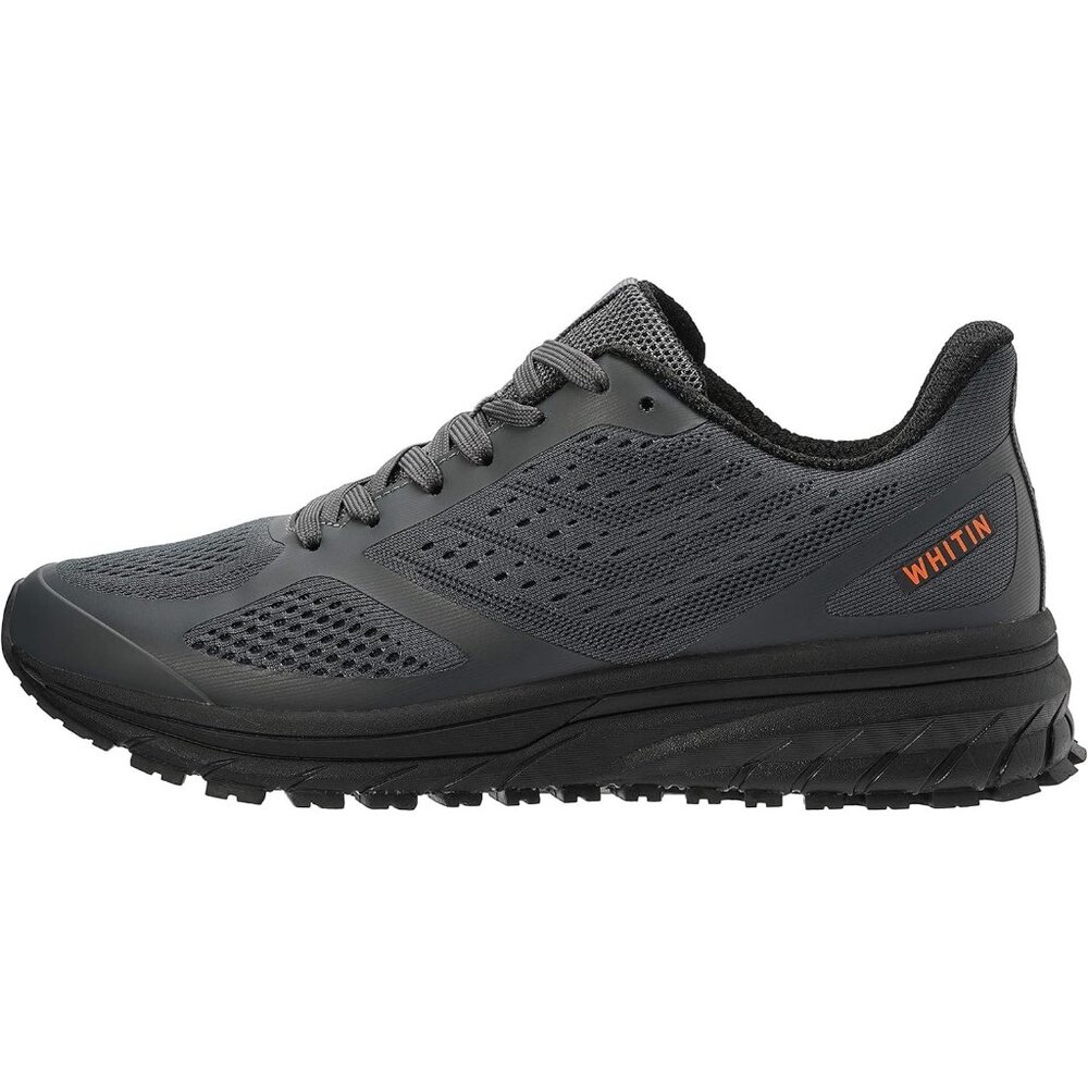 Men's Dark Gray Running Walking Supportive Jogging Athletic Sneakers Shoes - Picture 2 of 6